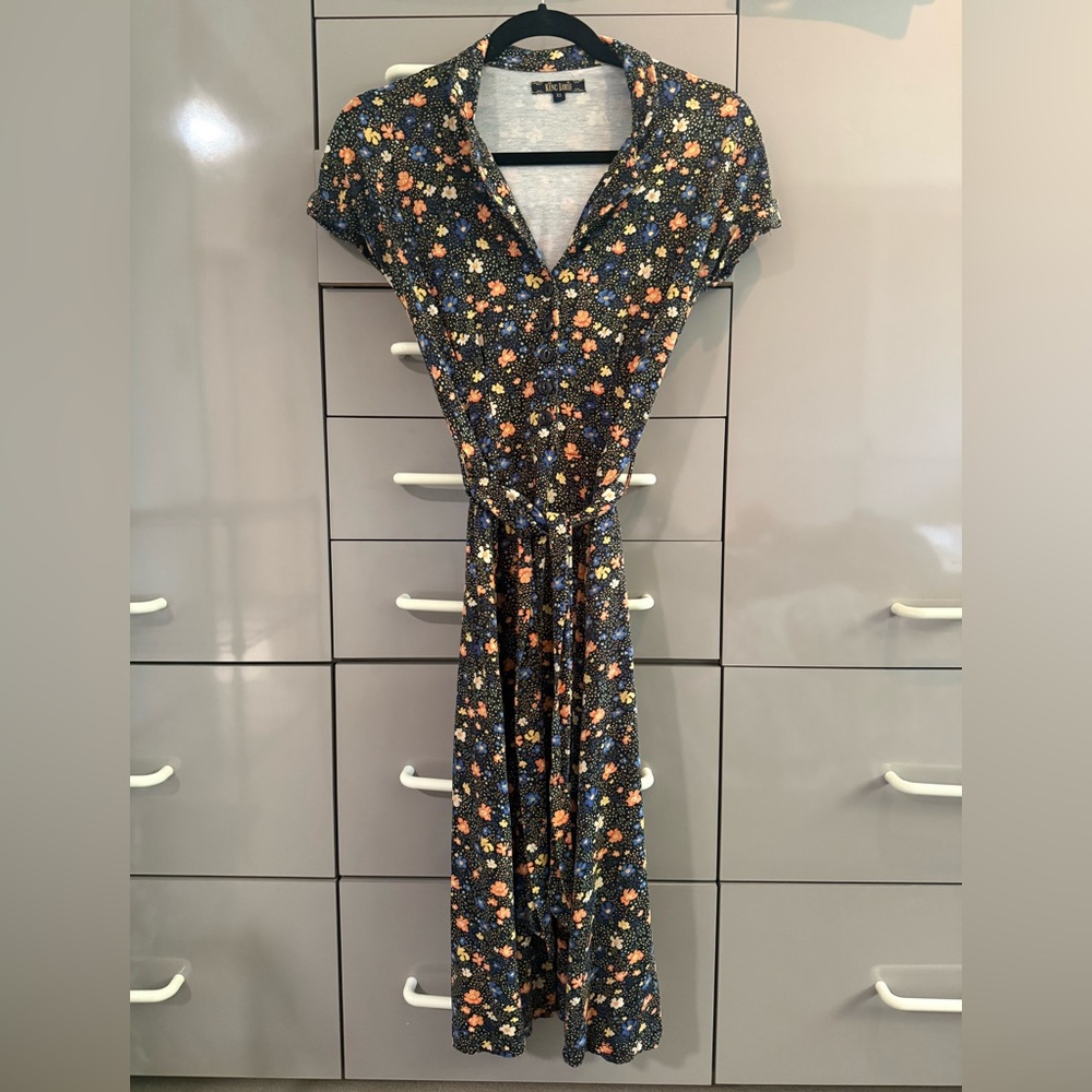 King Louie Floral Midi Dress